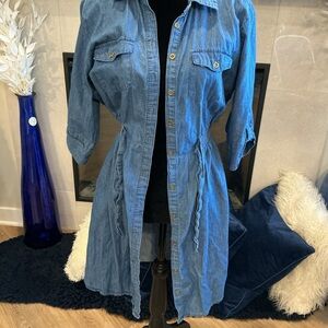 Denim Blue Midi Dress